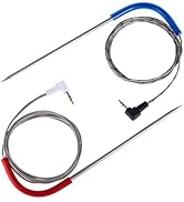 Replacement Waterproof Meat Probe with Traeger BBQ Pellet Grills, 2-Pack Temperature Probes, 3.5 ...