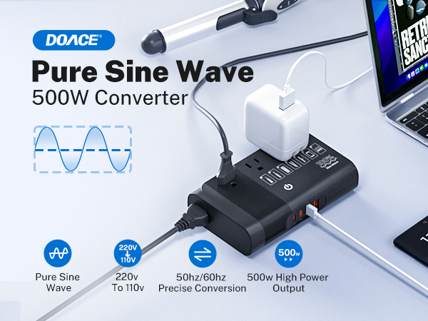 Pure Sine Wave 500W Converter