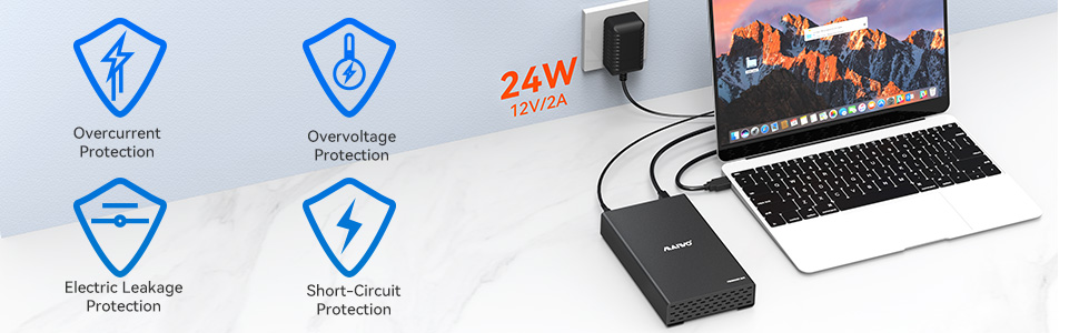 USB 3.0 to SATA III Hard Drive Case enclosure for 2.5 3.5 inch sata