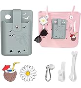 FFpaw 6Pcs Silicone Phone Holder for Bogg Bag Set, Phone Case Holder Charms Accessory for All Bog...