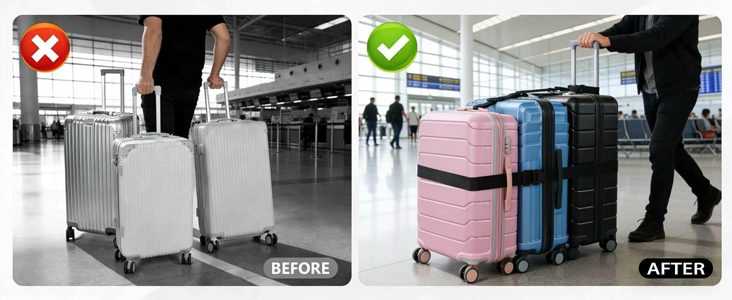 Luggage Straps for Suitcases