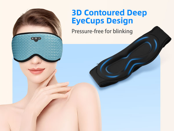 Bluetooth headphones sleep mask