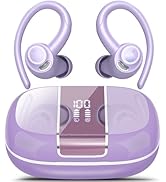 Wireless Earbuds Bluetooth 5.3 Headphones Sports, 48Hrs Playback Over Ear Buds with CVC8.0 Mic, B...