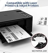 BESTIKER Shipping Labels Half Sheet - 1000 Counts, 8.5” x 5.5” Permanent Adhesive Shipping Labels...