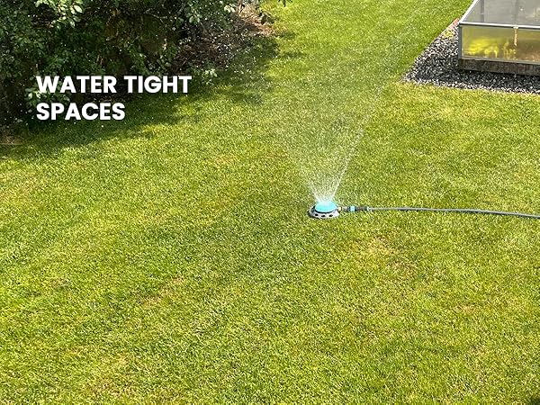 New England Garden Tools 400001 9 Multi-Pattern Turret Spot Watering Sprinkler Water Tight Spaces