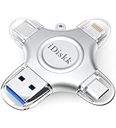 Mfi Certified iDiskk 128GB Photo Stick for iPhone USB Storage Flash Drive USB-C iPad Pro Android ...