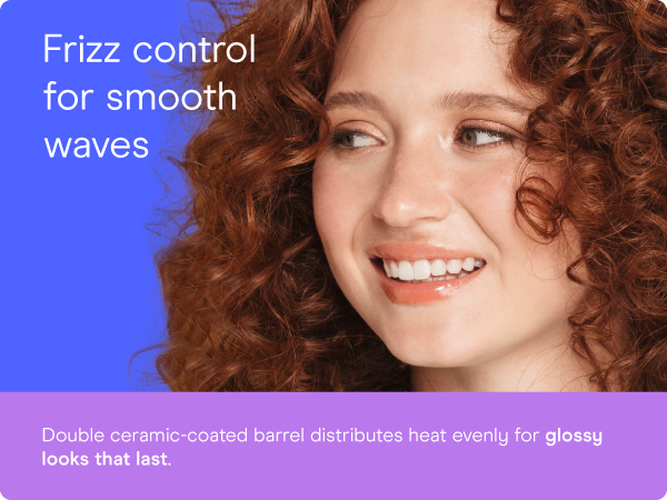Conair ceramic curling iron ¾ inch barrel heat settings styling even heat dual voltage short hair.