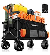 38&amp;#34; L Collapsible Wagon Cart Foldable220L Heavy Duty Folding Beach Wagons