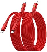 240W USB C to USB C Fast Charging Cable, Braided Nylon, PD 3.1 Compatible, for iPhone 17/16/15 Pr...