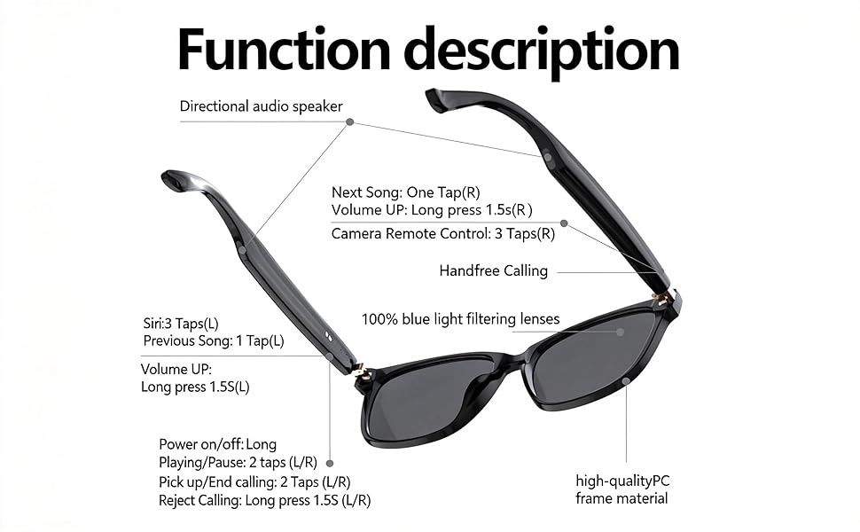 Bluetooth Audio Glasses