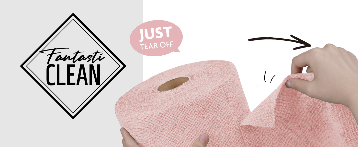Fantasticlean Reusable Cleaning Cloth Roll