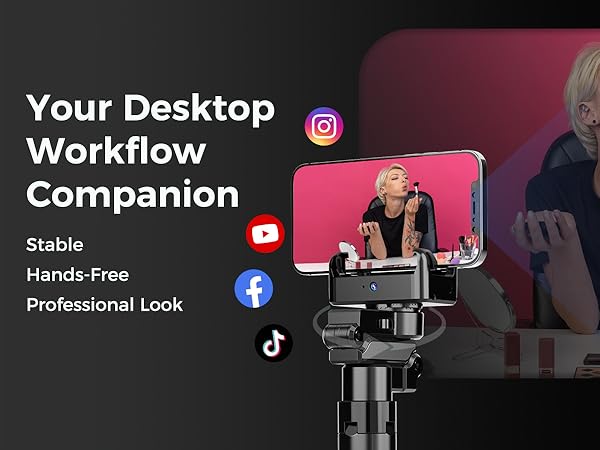 360 rotatable selfie stick tripod