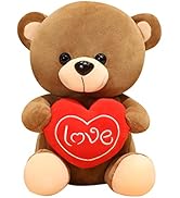Handytoolinc I Love You Teddy Bear 7.08inch Valentines Cute Stuffed Animals Teddy Bear with Heart...