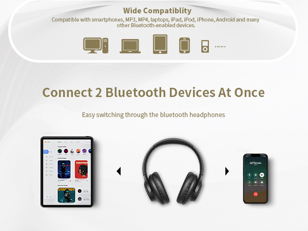 bluetooth over ear headphones