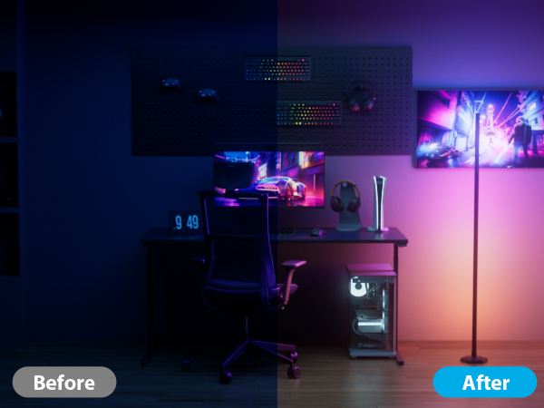 RGB LED Corner Lamp