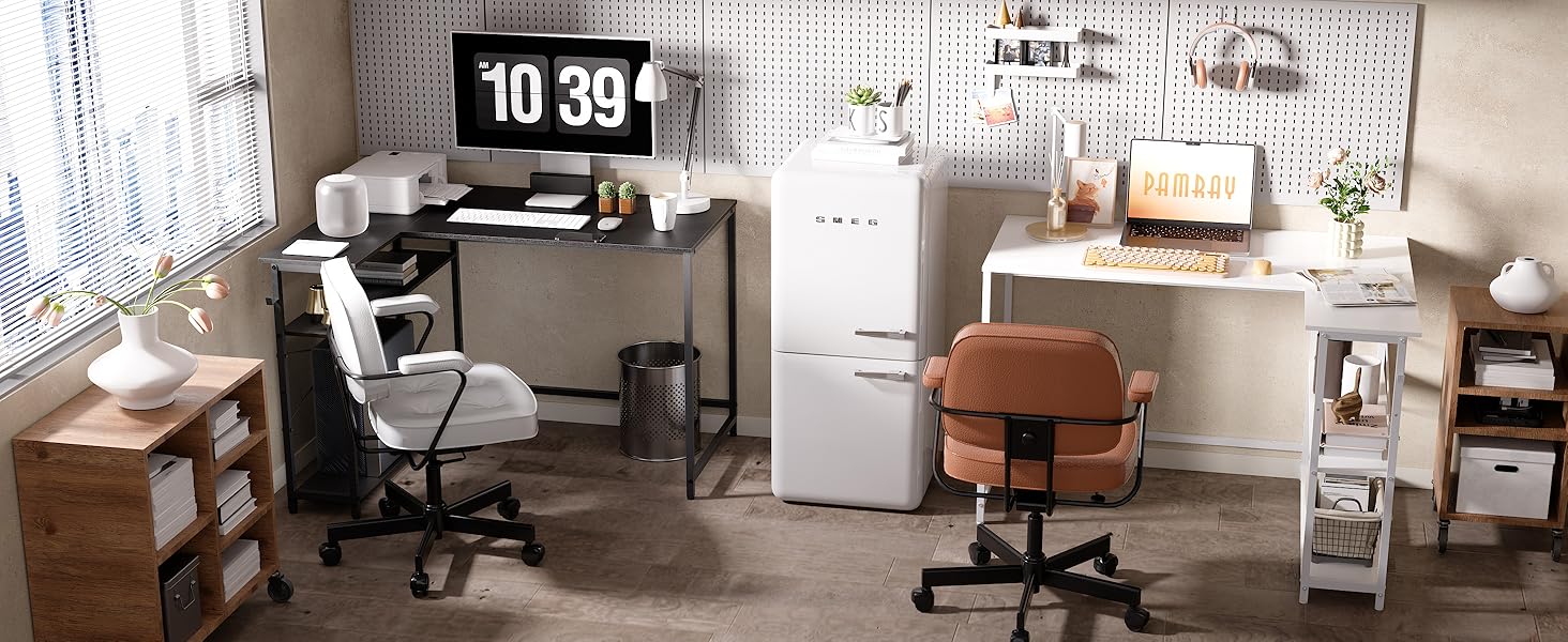 L shaped desk