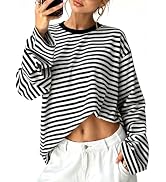 Sampeel Womens Long Sleeve Tops Casual Oversized T Shirts 2026 Y2K Fall Fashion Clothes