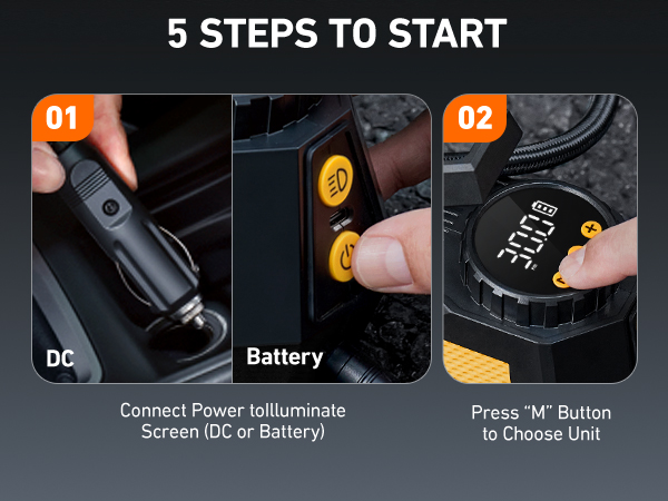 Tire Inflator Portable Air Compressor