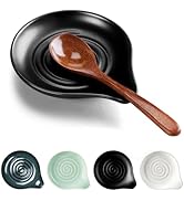 HaWare Spoon Rest for Stove Top, 5.1" Ceramic Spoon Holder for Kitchen Utensils, Coffee Spoons, S...