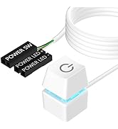 Oddtone PC Switch Button, External Power Button with 65 inch Cable, LED Light, Compatible with PC...