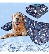 Premium Cooling Mat for Large Dogs - Washable Dog Cooling Throw Blanket,Durable Self Cooling Pet ...