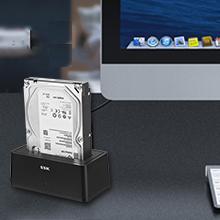USB 3.0 to SATA External Hard Drive Docking Station for 2.5 &amp; 3.5 Inch HDD SSD SATA up to 5Gbps