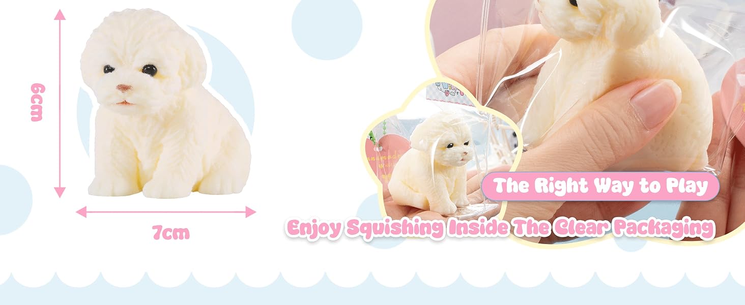 Puppy Taba Dog Squishy - Ultra Soft Silicone Dog Squishy