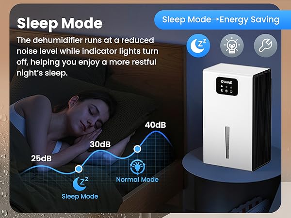 dehumidifier with sleep mode