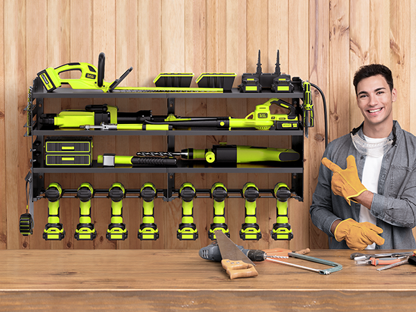 Power Tool Organizer Charging Station