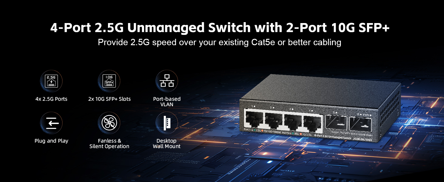4-Port 2.5G Unmanaged Switch