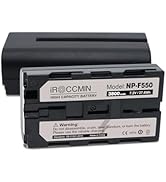 iROCCMIN 2Pcs NP-F550 Battery,3800mAh Battery Compatible with Sony F750 F570 F550 F530 F330 F970 ...