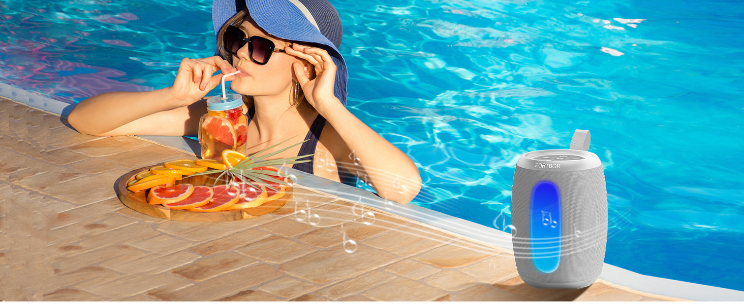 Small outdoor bluetooth speaker,waterproof,sandproof,dustproof,great for beach,camping,poolside etc