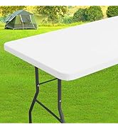 homing 6 Foot Rectangle Spandex Tablecloths, Stretch Elastic Fitted Table Cover, Washable Fabric ...