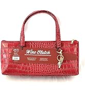 Happy Hour Red Wine Purse with Bottle Stopper, Standard, Red