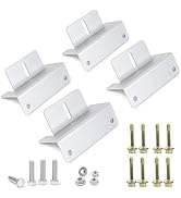 ECO-WORTHY 4 Units Solar Panel Mounting Brackets,Z Bracket Sets Lightweight Aluminum Corrosion-Fr...