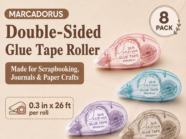 8 pack glue tape runner, scrapbooking, card making, photo albums