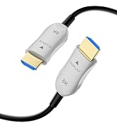 RUBMUD 8K Fiber Optic HDMI 2.1 Cable 50ft, Long Active HDMI Cable, High Speed Fiber HDMI Cord, 48...