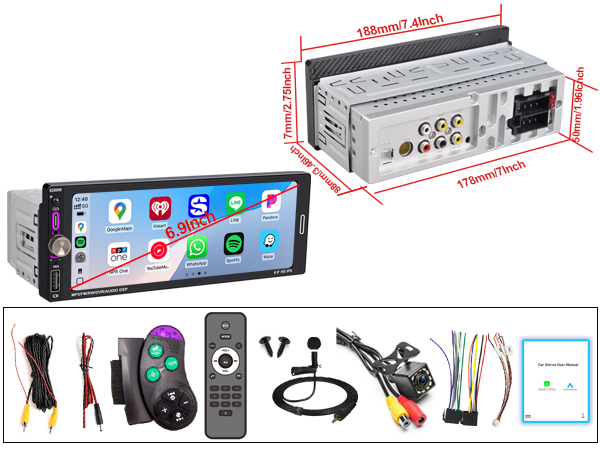 single din car radio