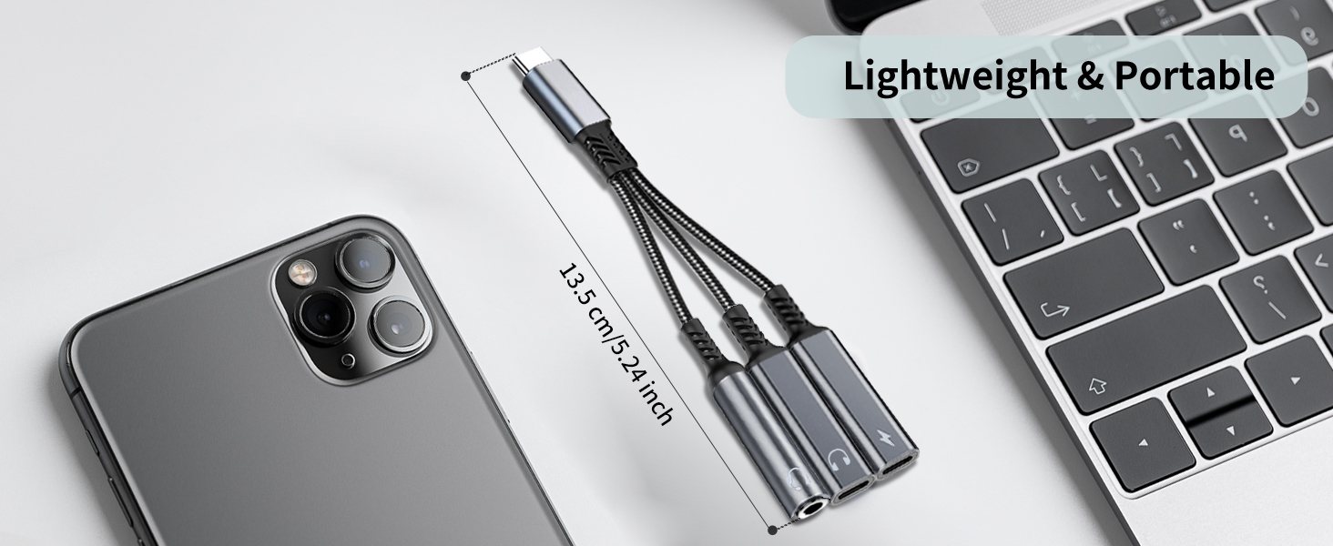 usbc splitter 1 in 2 out