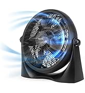 Commercial Cool 16 Inch High Velocity Floor Fan, Black, CFF16B