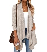 LILLUSORY Lightweight Cardigans for Women 2026 Fall Fashion Outfits Clothes | Draped Open Front L...