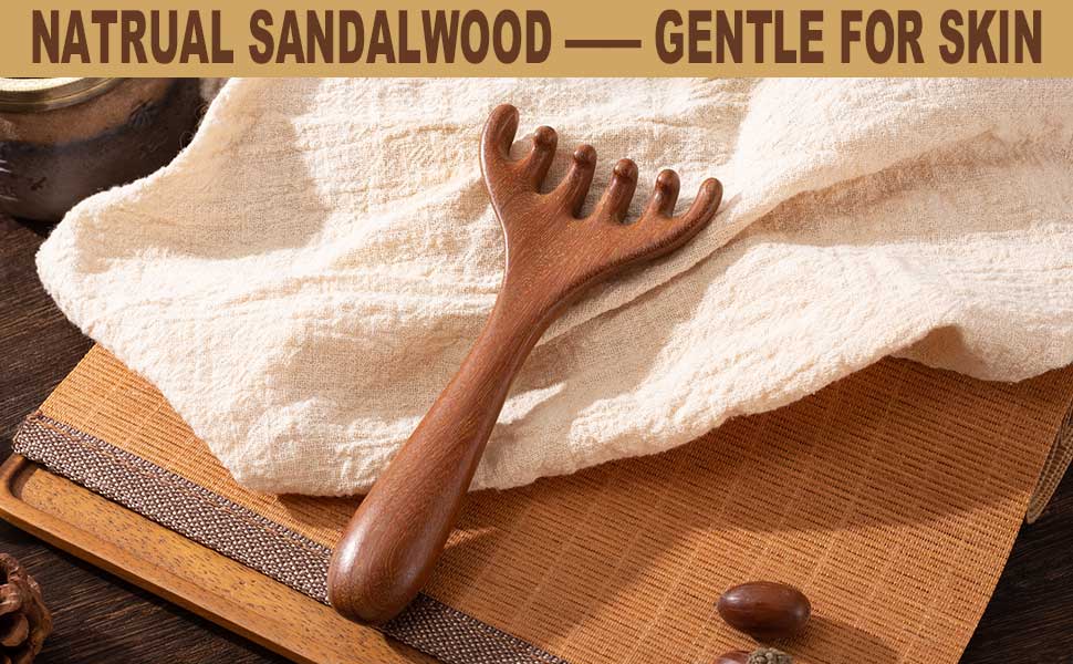 wooden scalp massager