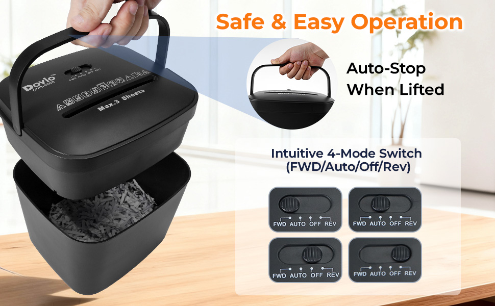 Cross Cut Mini Paper Shredder for Home Office
