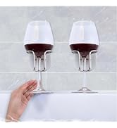 MAYZOLOP 2 Pack Shower Beer and Bathtub Wine Glass Holder, Mounted Bath Cup Holder for Beer, Wine...