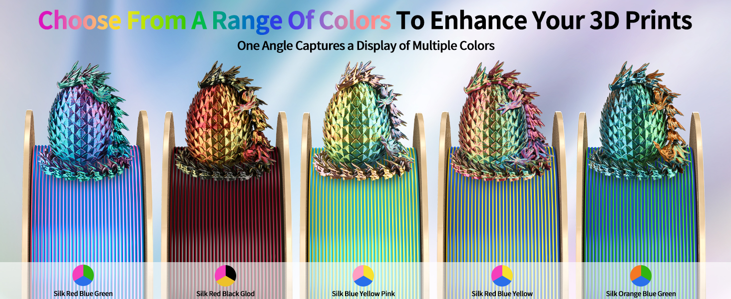 pla silk filament 1.75mm 3d printer 