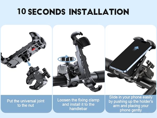 bike phone holder handlebar