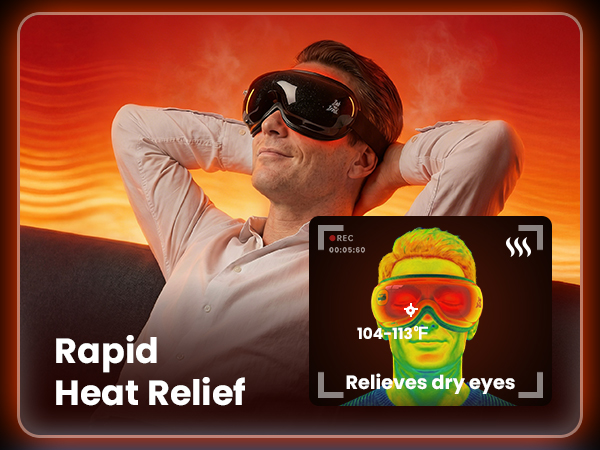 eye massager with heat and cooling eye mask for dry eye headaches migraine relief