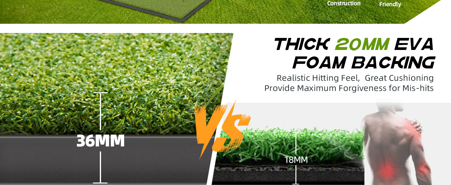 SUPPORT CUSHIONING GOLF-HITTING MAT PROVIDE PROTECTION FOR OUR BODIES MORE COMFORTABLE