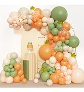 Amandir 153pcs Green Orange Balloon Garland Arch Kit Different Sizes | 18 12 10 5 inch Sage Green...