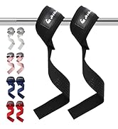 HiRui Premium Cotton Lifting Wrist Straps for Weightlifting, 25" Deadlift Straps with Upgraded Ne...